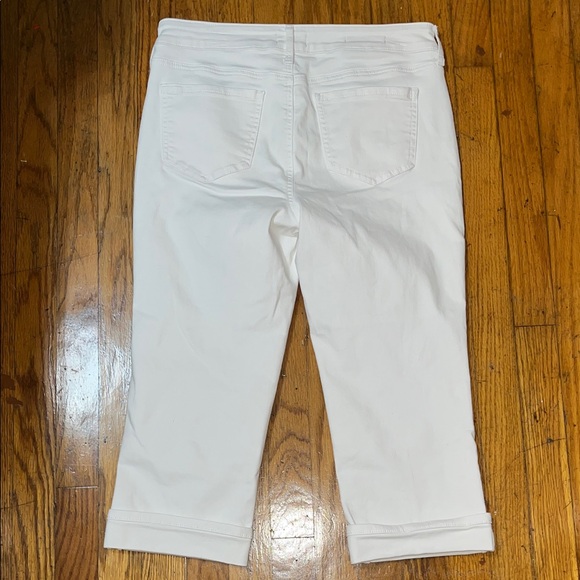 NYDJ Marilyn Straight Lift Tuck Technology Cool Embrace White Jeans Size 8 - Picture 8 of 9